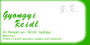 gyongyi reidl business card