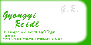 gyongyi reidl business card